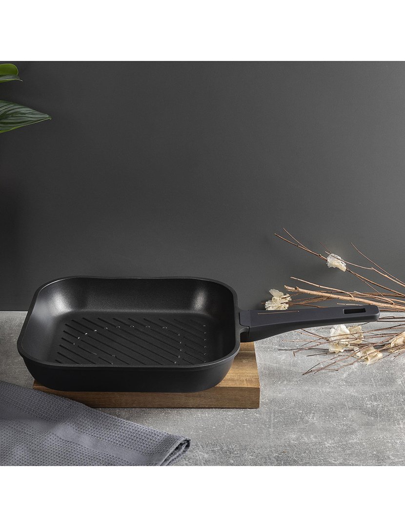 Conjunto 2 Frigideiras+Grill+Wok Copper Fundido Preto