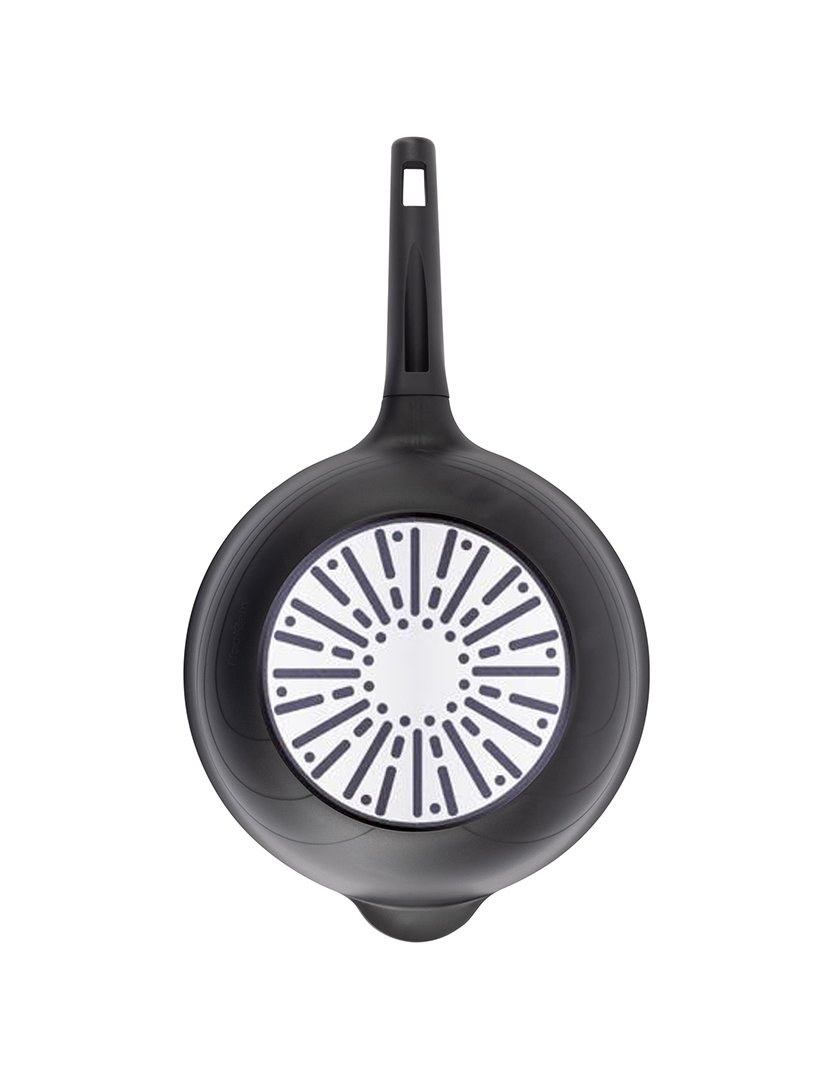 Conjunto 2 Frigideiras+Grill+Wok Copper Fundido Preto