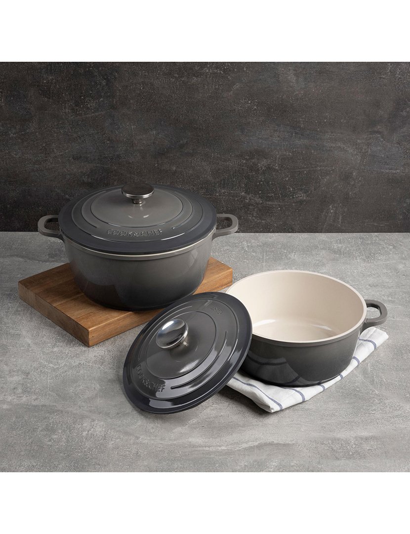 Conjunto 2 Caçarolas Excalibur Cinzento