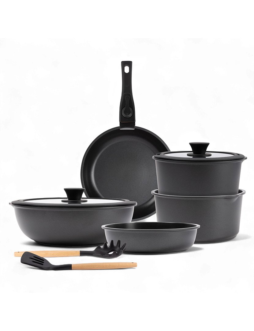 Trem Cozinha 7 Peças Click&Cook Fundido Preto