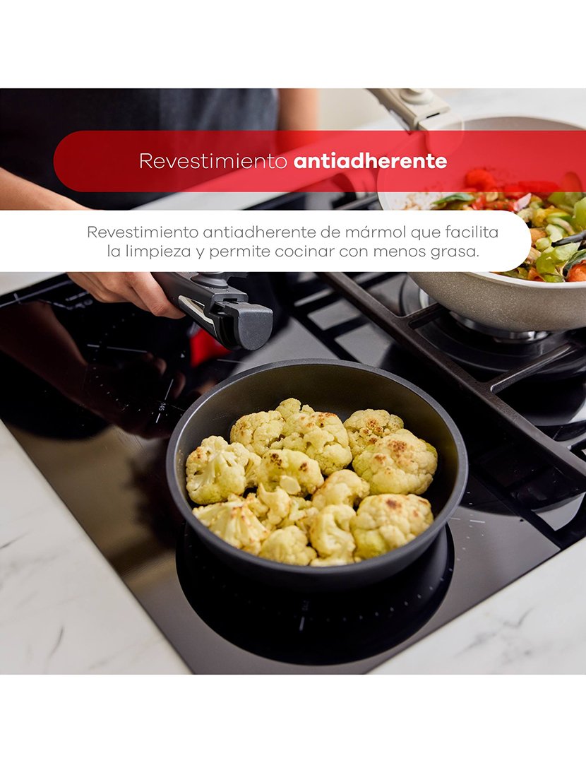 Trem Cozinha 7 Peças Click&Cook Fundido Preto