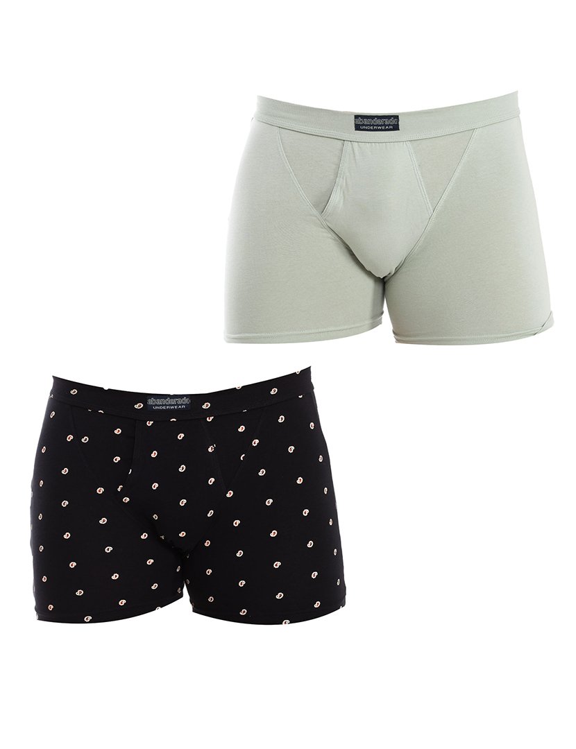 Pack 2 Boxers Preto-Verde