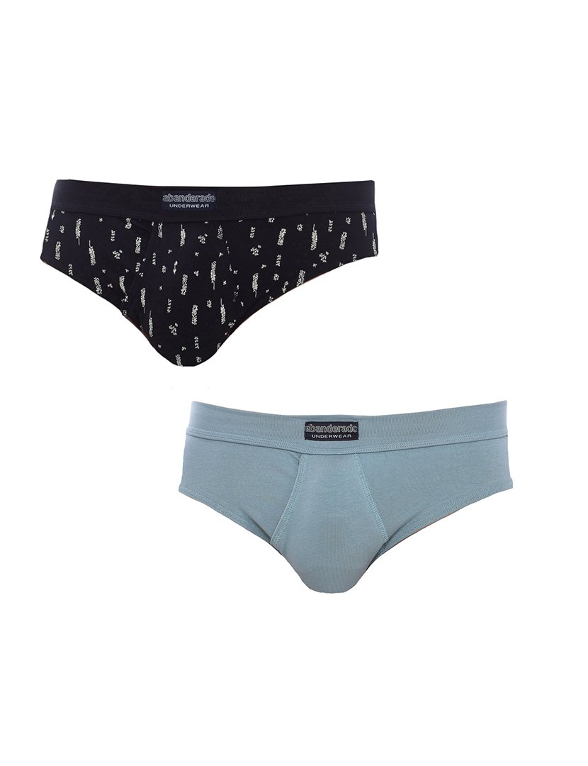 Pack 2 Slips Ocean Preto-Azul