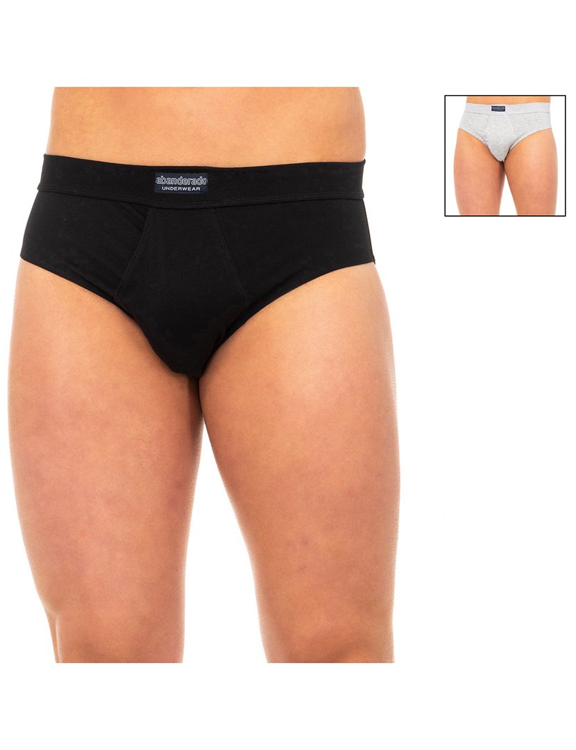 Pack 2 Slips Ocean Preto-Cinzento