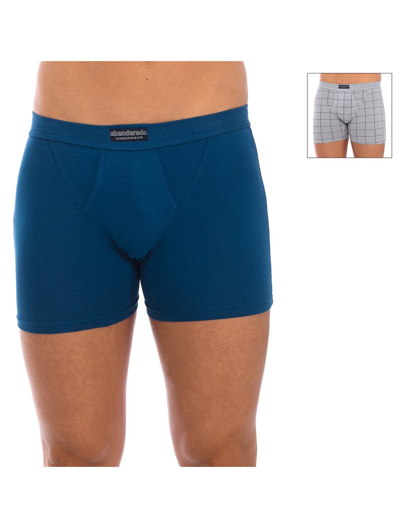 Pack 2 Boxers Azul-Cinzento