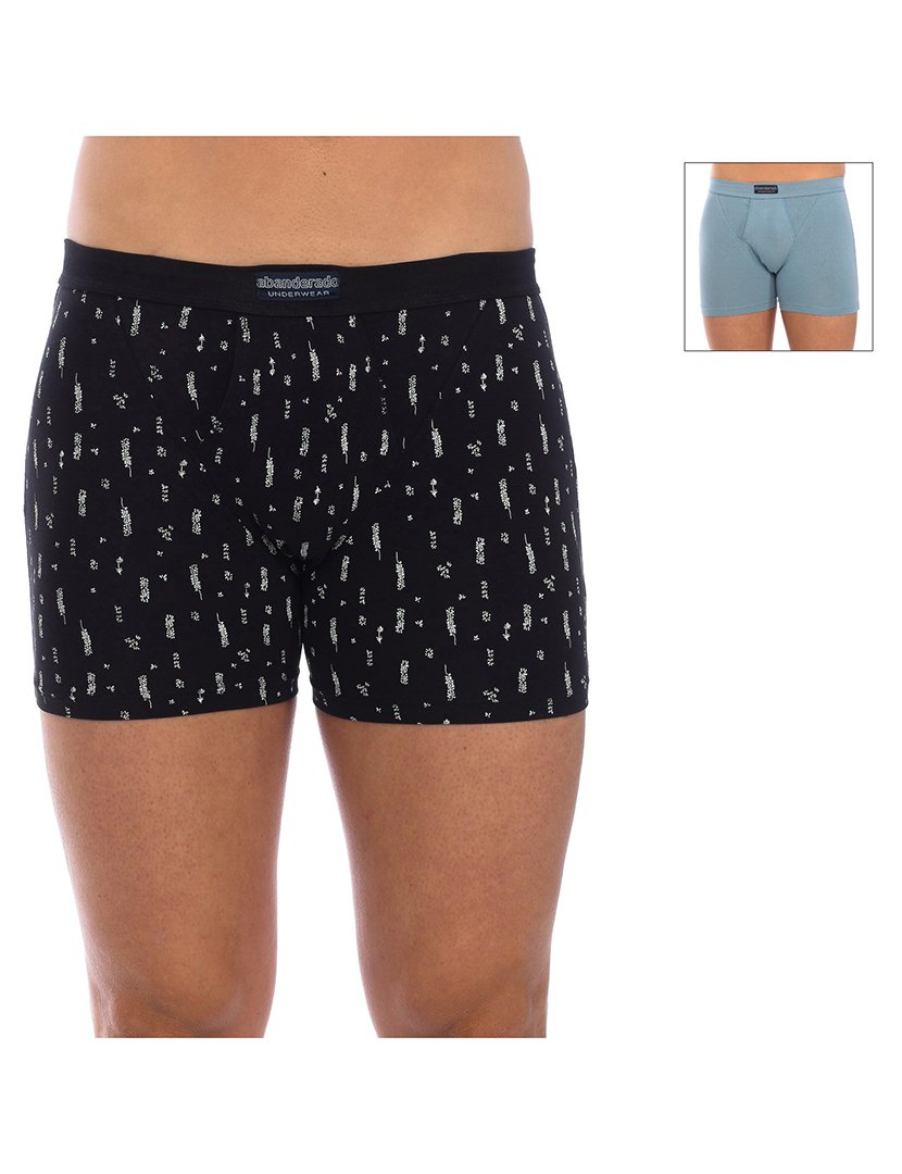 Pack 2 Boxers Preto-Azul