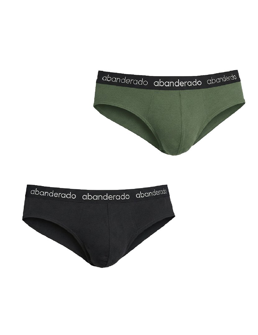 Pack 2 Slips Preto-Verde