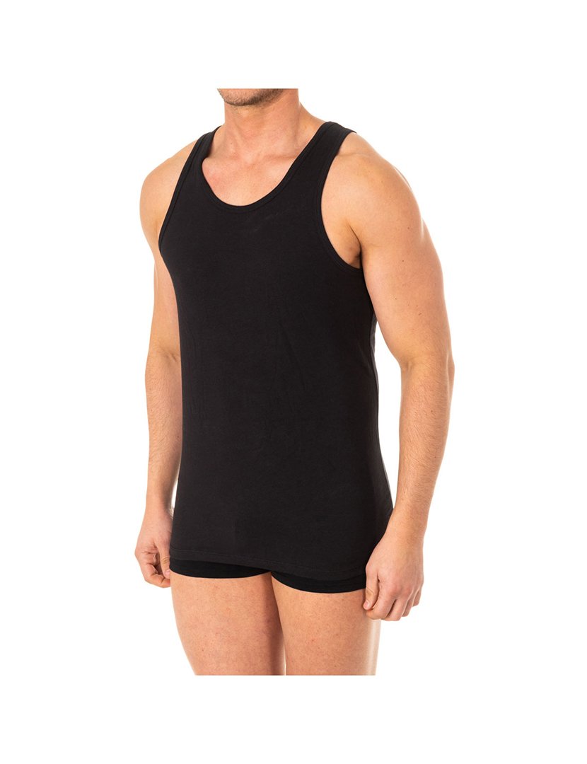 T-Shirt Manga Cava Preto