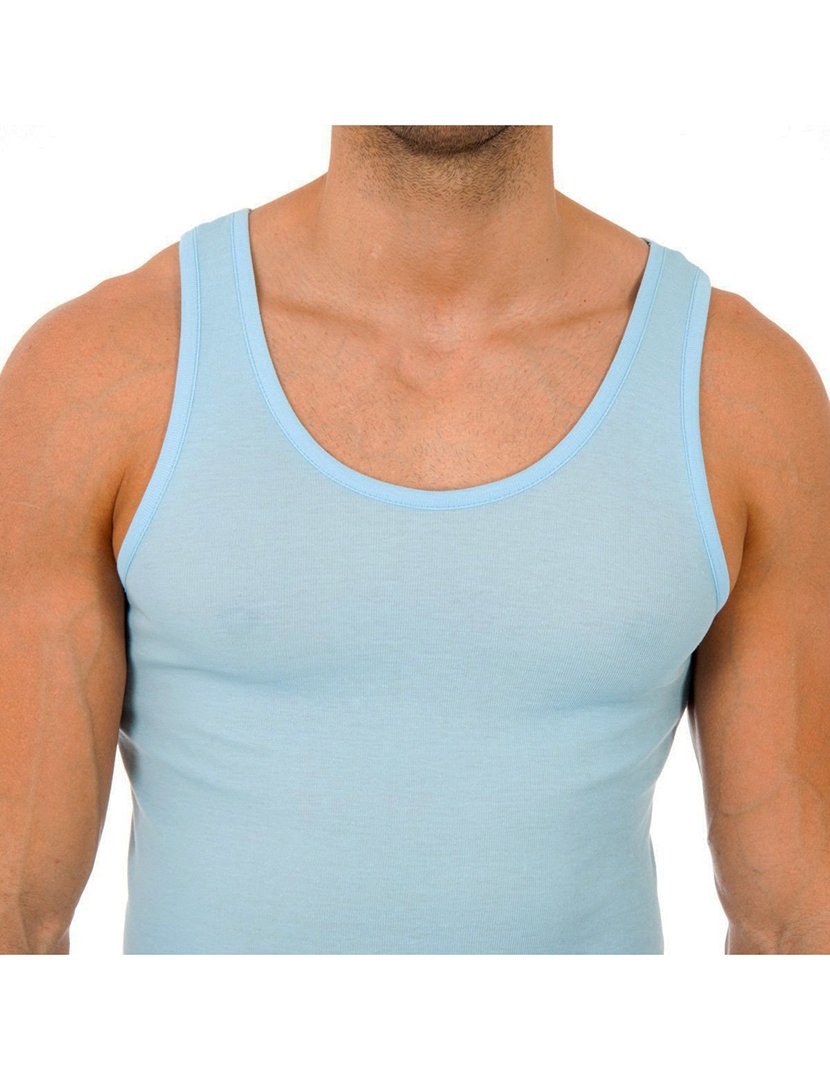 T-Shirt Manga Cava Azul Claro