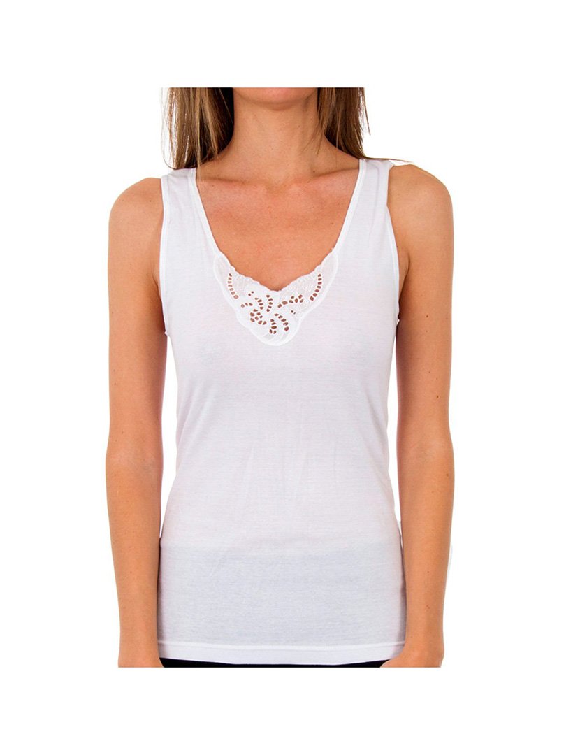 T-Shirt Interior Manga Cava Milan Branco