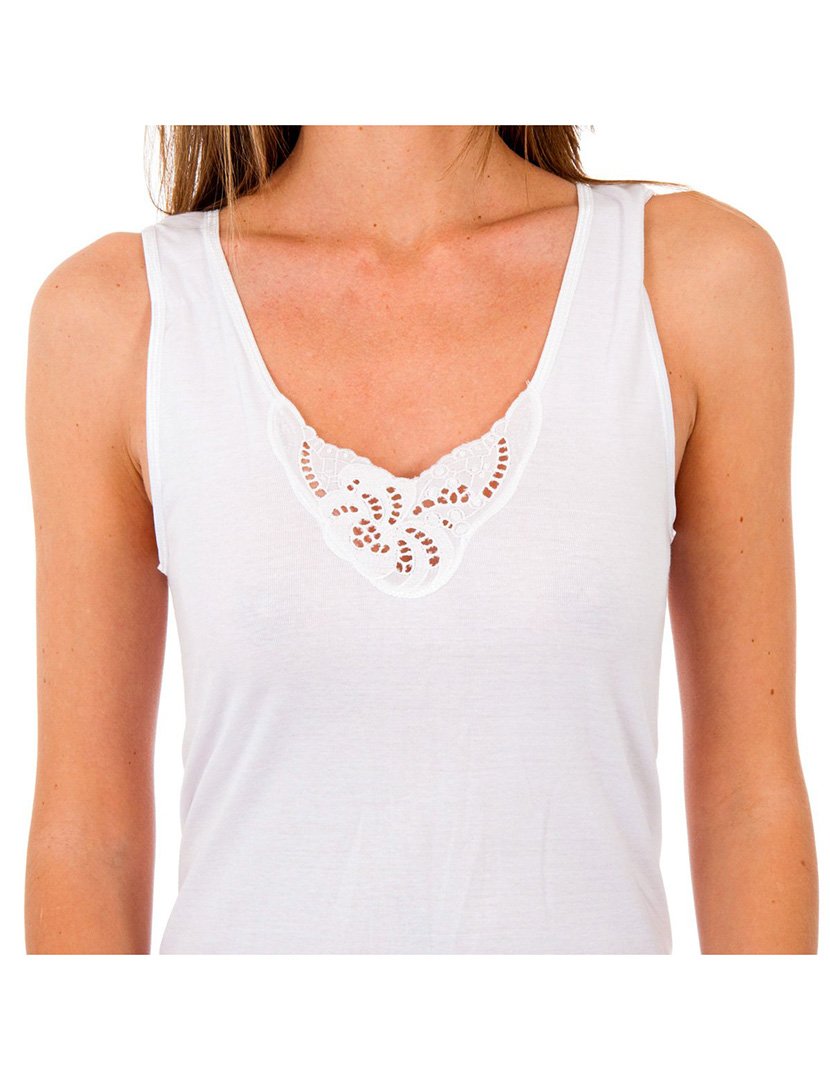 T-Shirt Interior Manga Cava Milan Branco