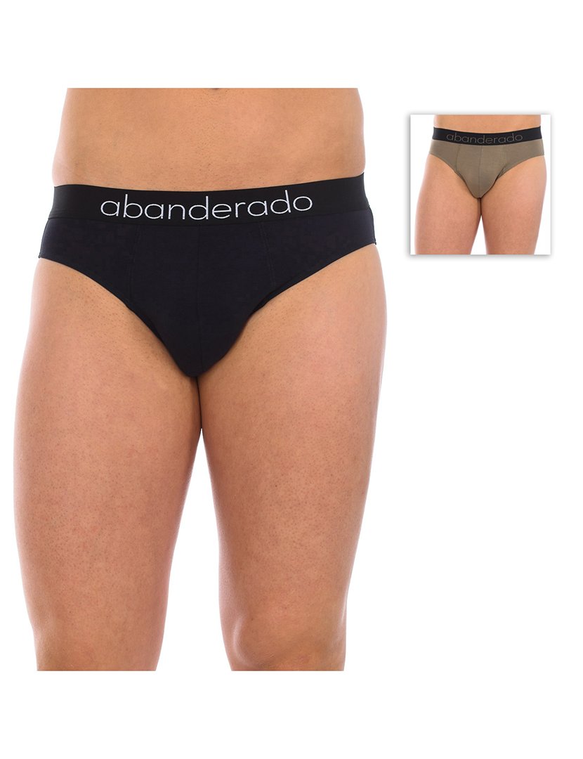 Pack 2 Slips Sensitive Bamboo Preto-Verde