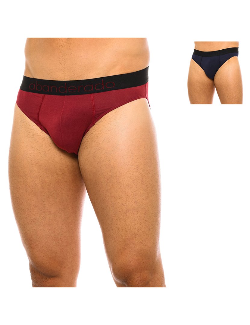 Pack 2 Slips Bordô-Azul