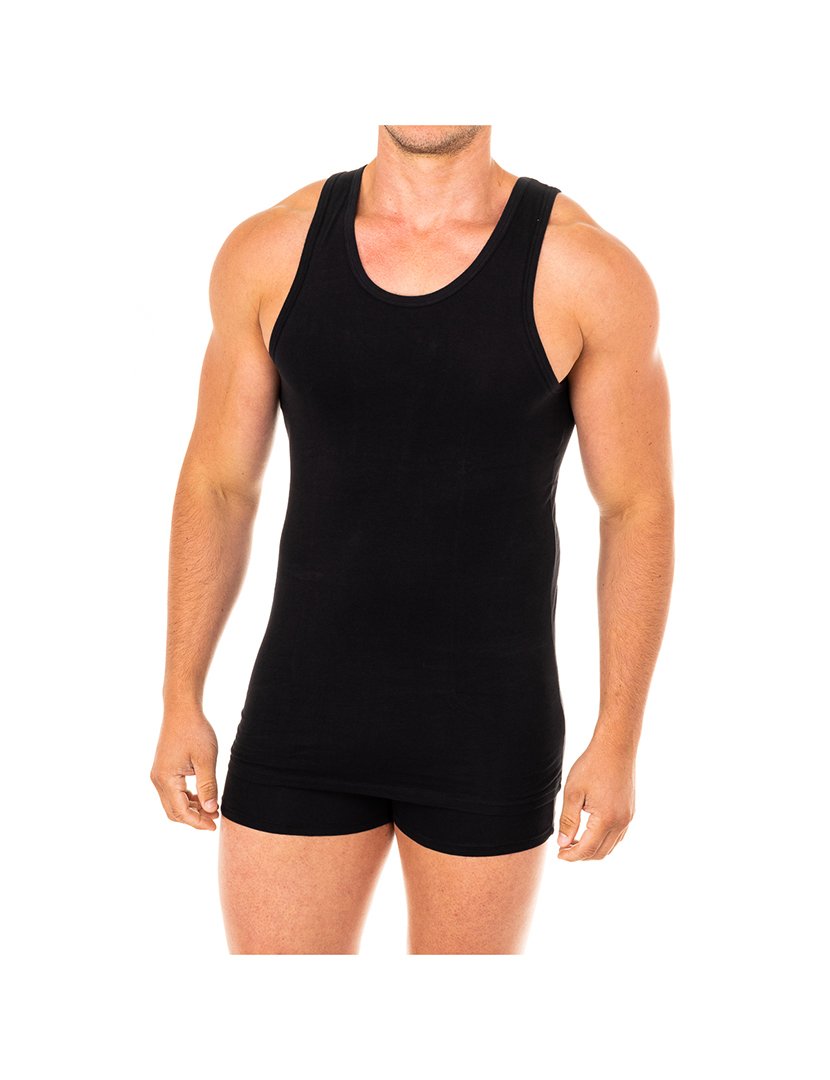 T-Shirt Manga Cava Preto