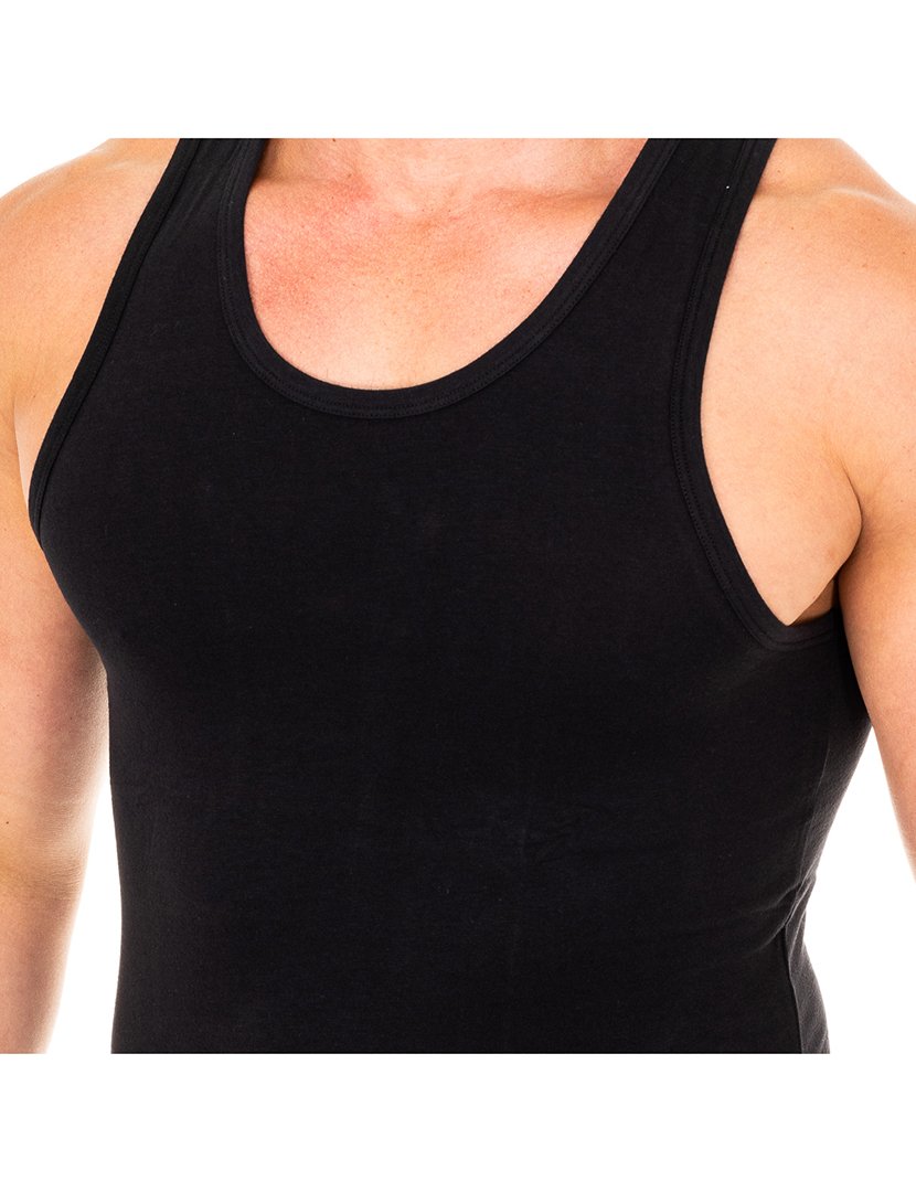 T-Shirt Manga Cava Preto