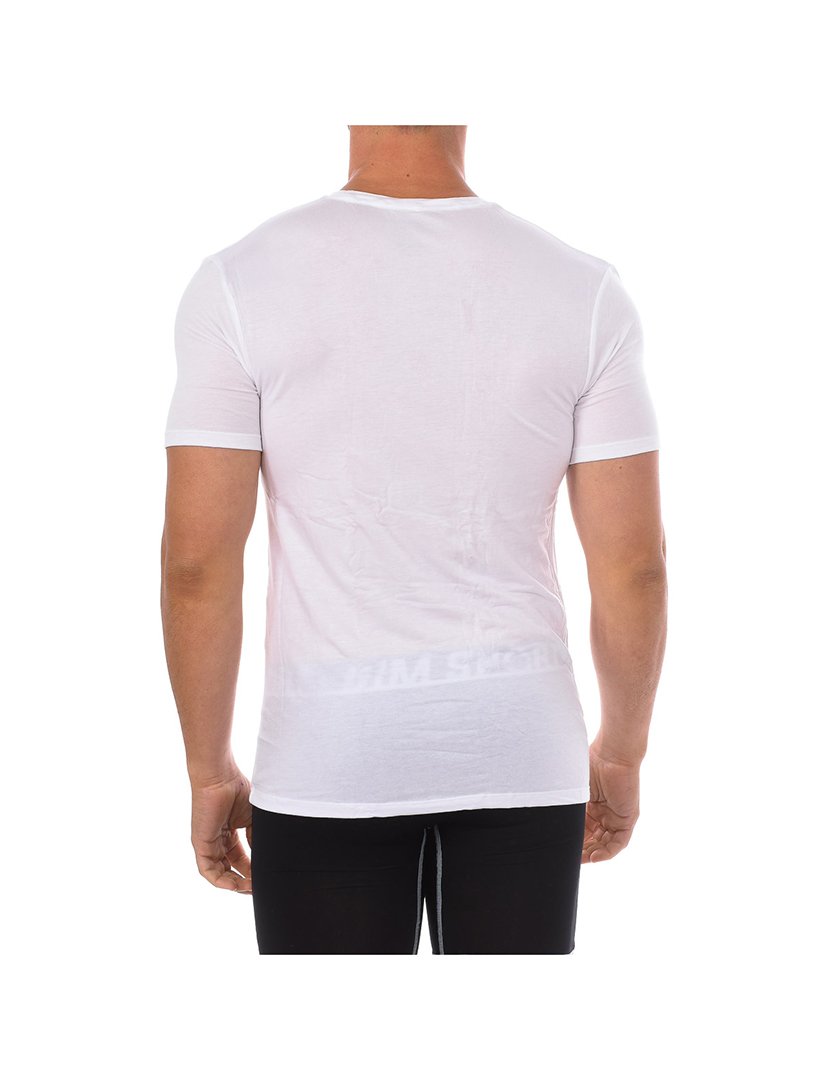 T-Shirt Interior decote em V Branco