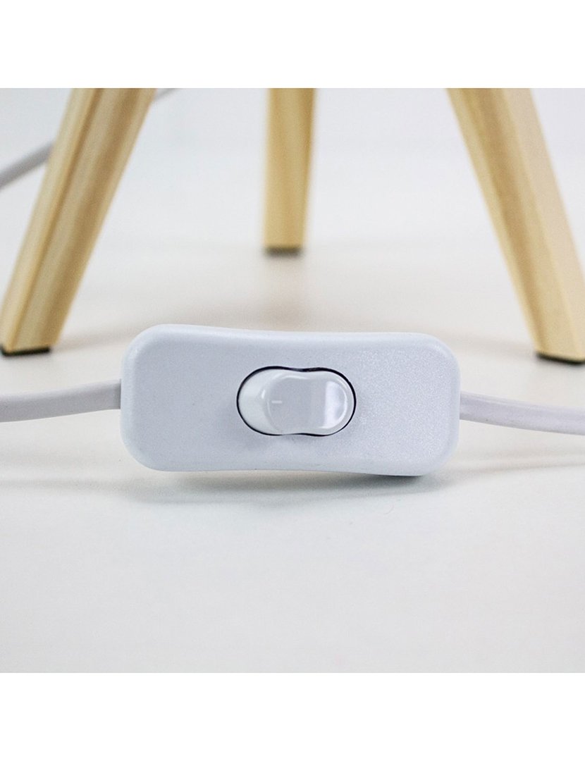 Candeeiro de Mesa Infantil Cinzento