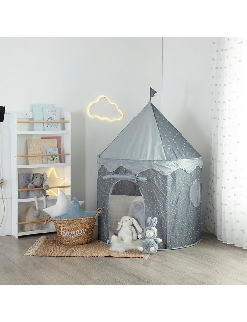 Tenda Infantil Pop-up Castelo Cinzento