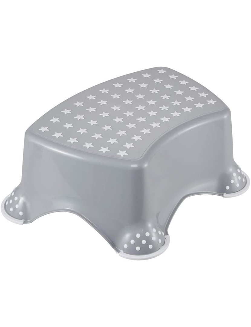 Banco / Assento Alto Infantil 3-10 anos Antiderrapante Cinzento