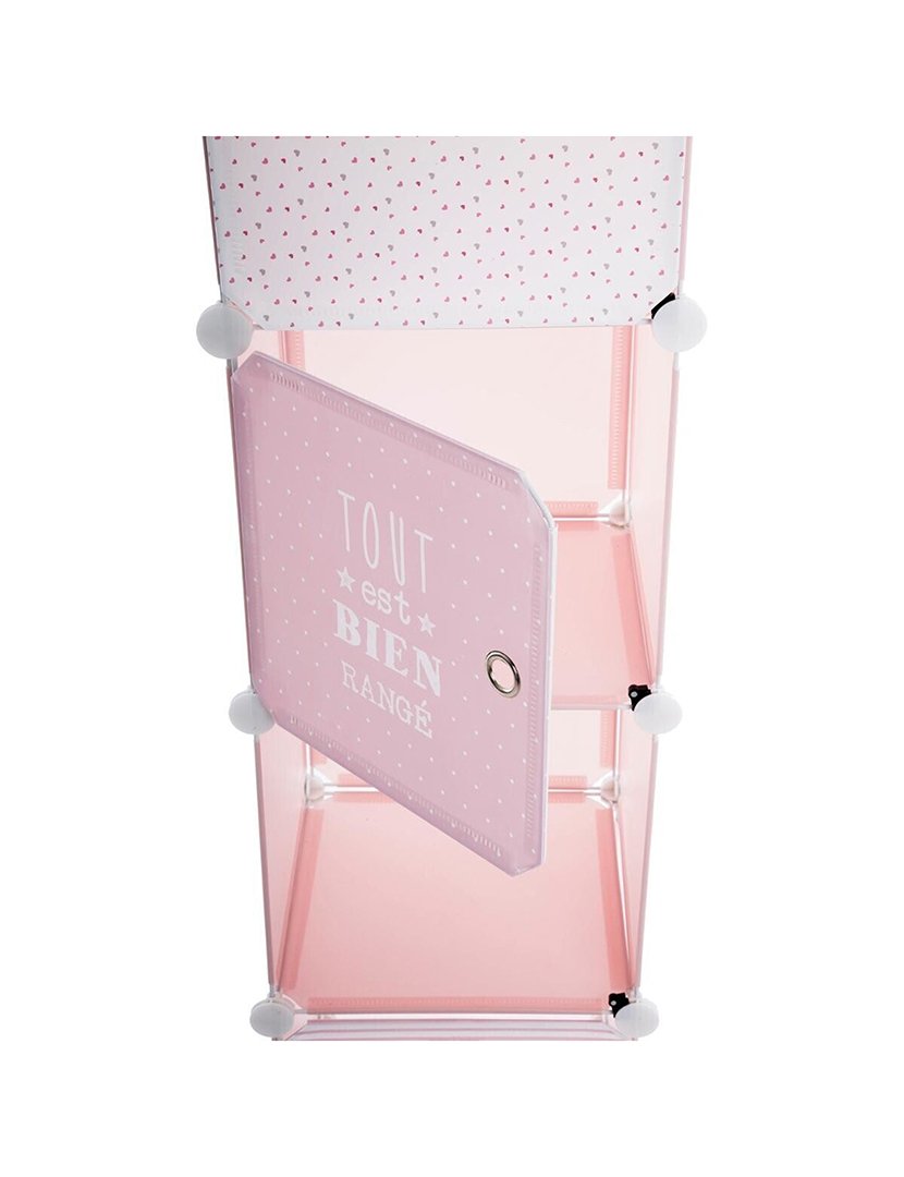 Prateleira de Armazenamento Rosa 139cm