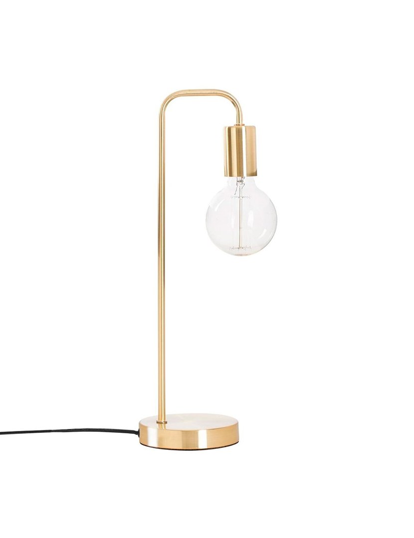 Candeeiro de Mesa Dourado 46cm