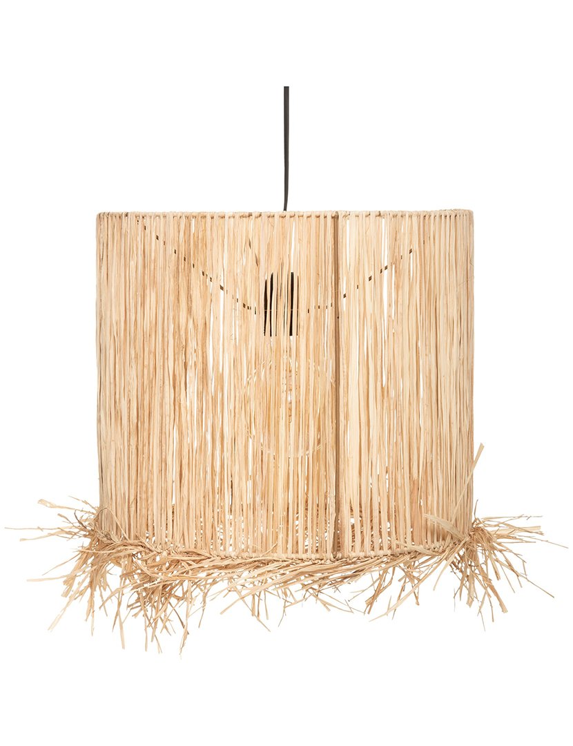 Candeeiro de Teto Suspenso Raphia Haci Nature 38cm