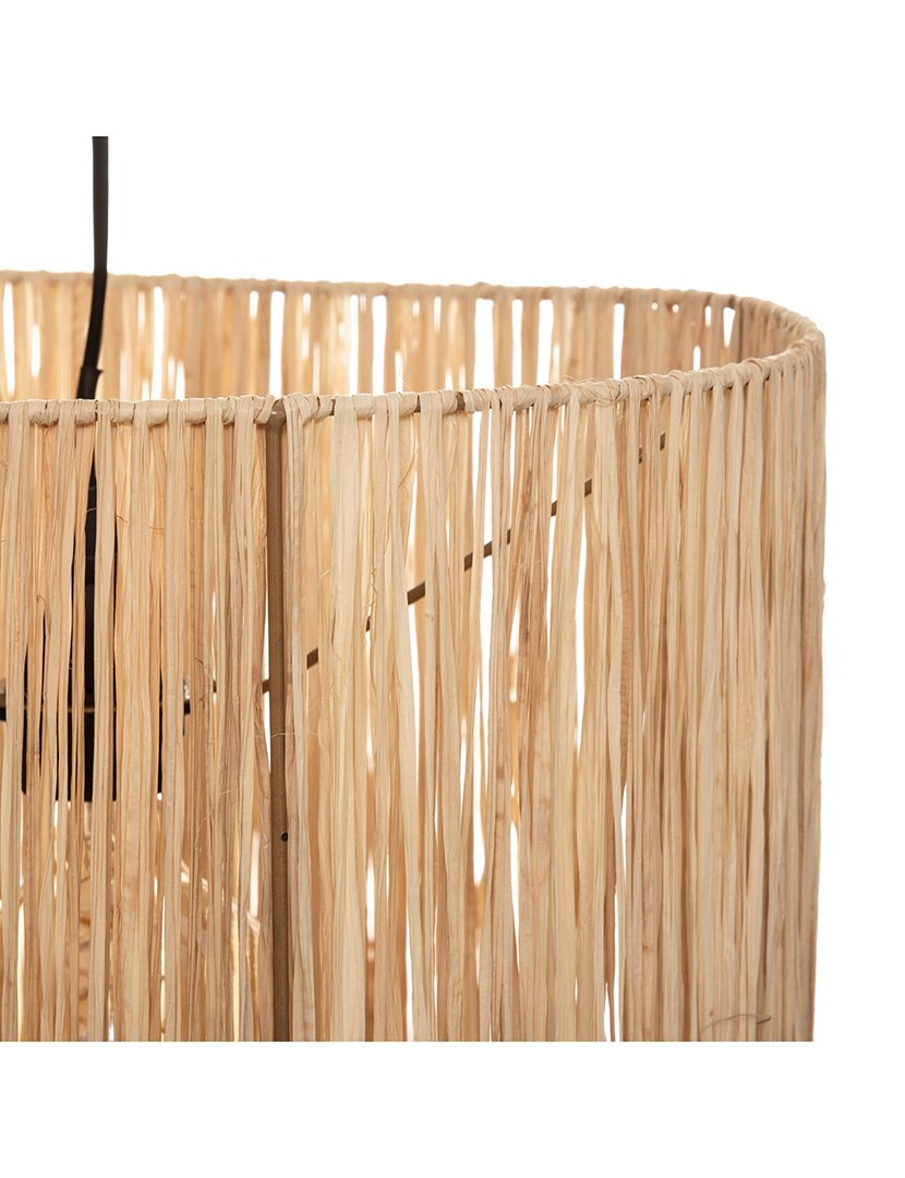 Candeeiro de Teto Suspenso Raphia Haci Nature 38cm