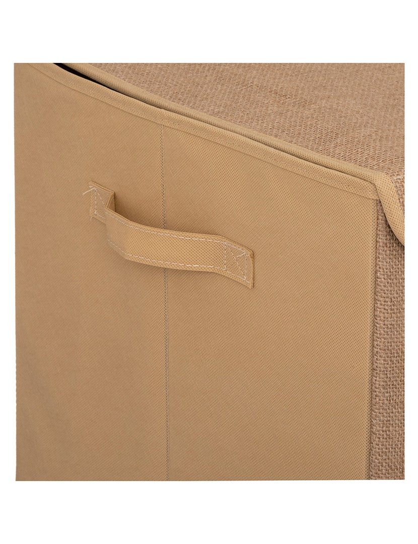 Baú Infantil com Pompons Castanho