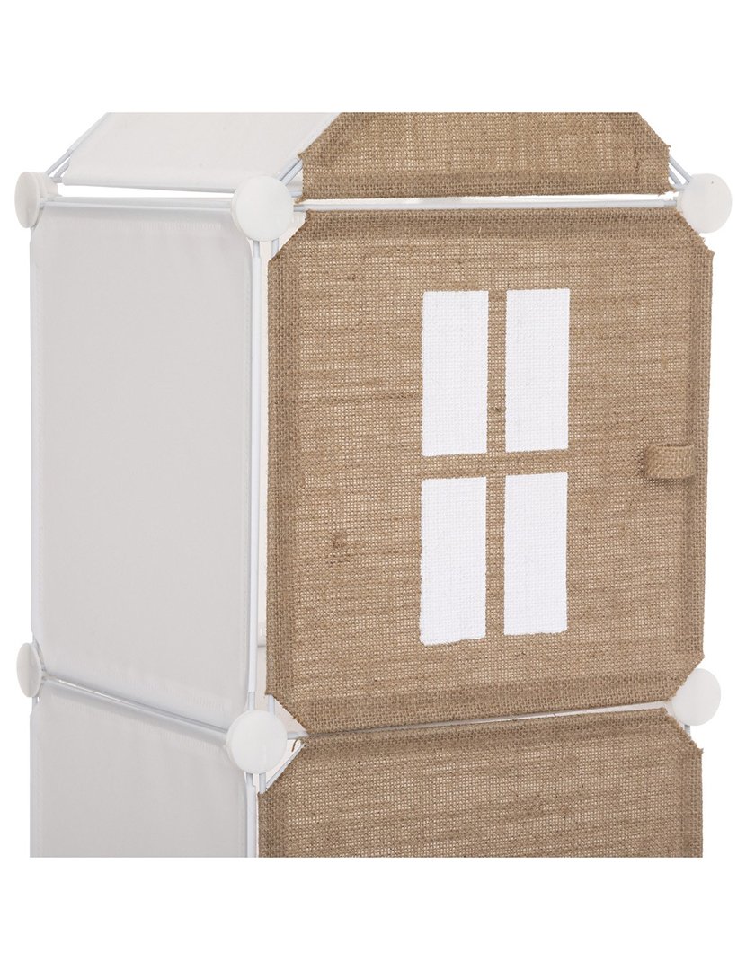 Prateleira de Armazenamento Bege Médio