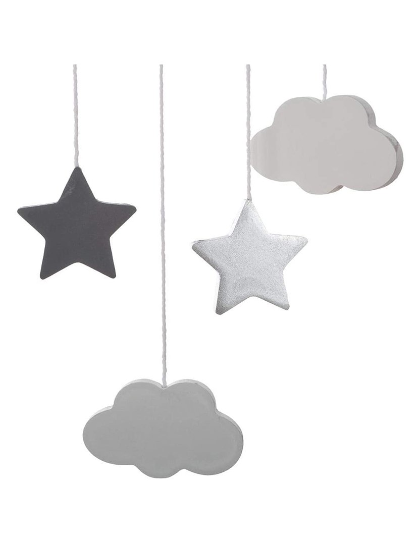 Lua Decorativa Suspensa Cinzento