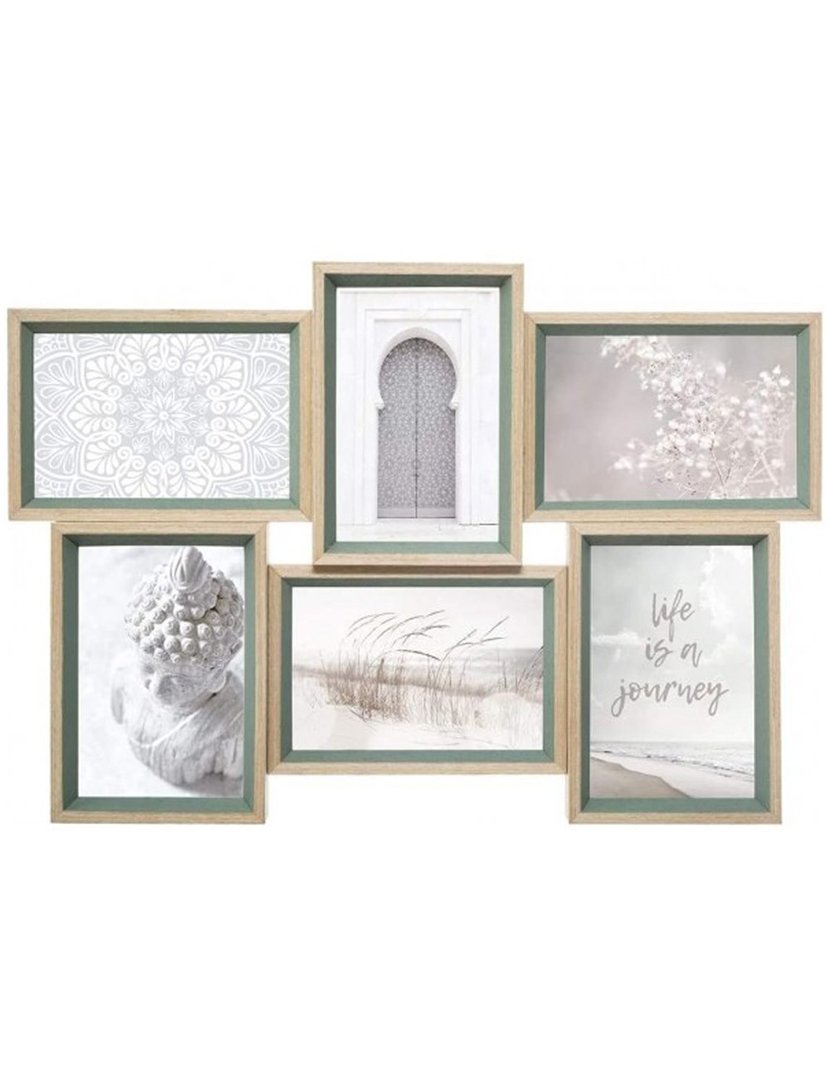 Molduras Decorativas Nature para 6 fotos Castanho