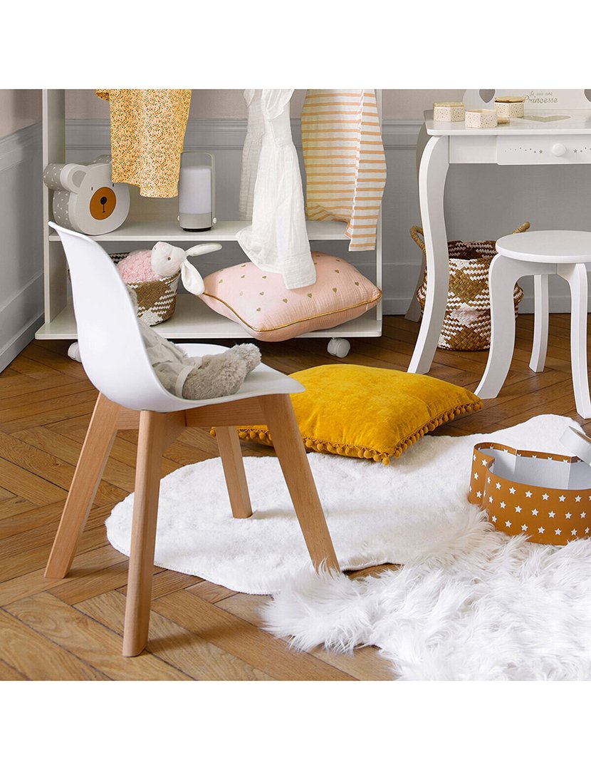 Conjunto de 4 Cadeiras Infantis Branco