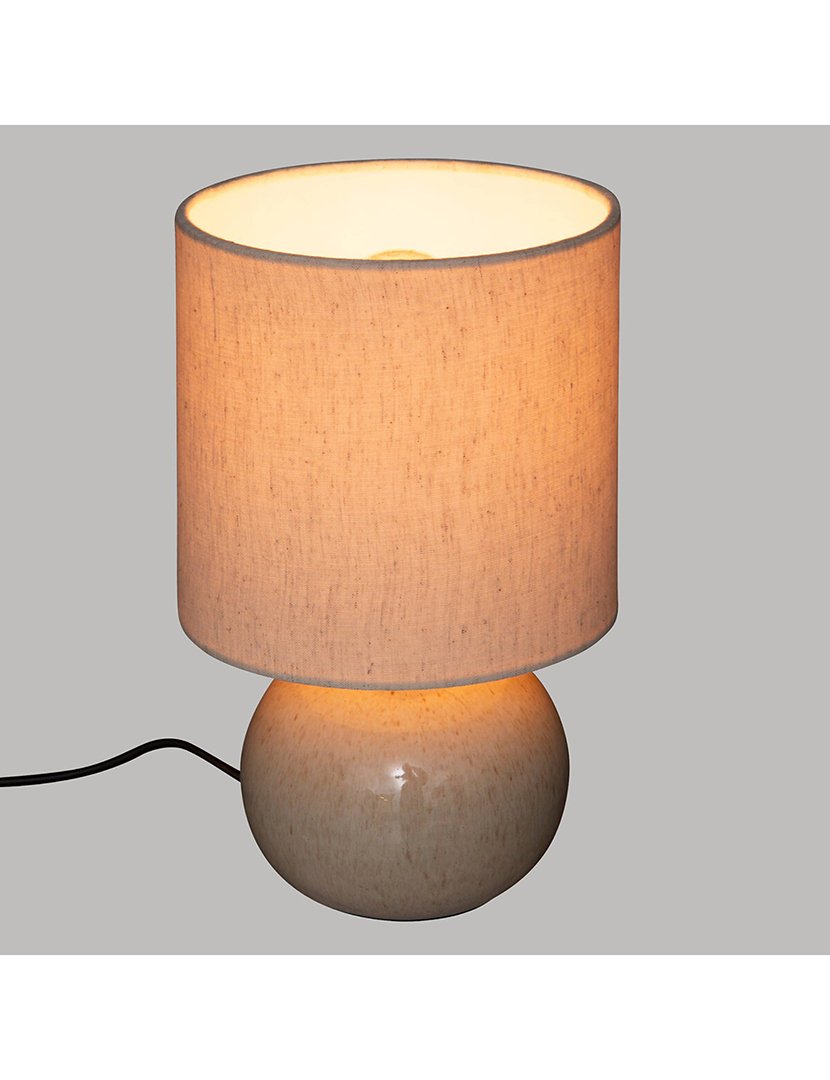 Candeeiro de Mesa Branco 28cm