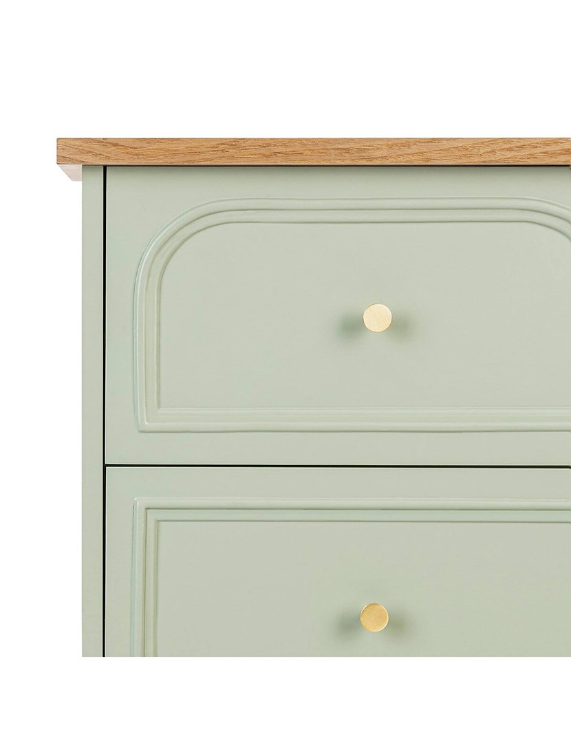 Cómoda de 5 Gavetas Verde