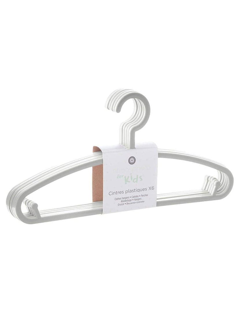 Conjunto de 12 Cabides Infantis Branco