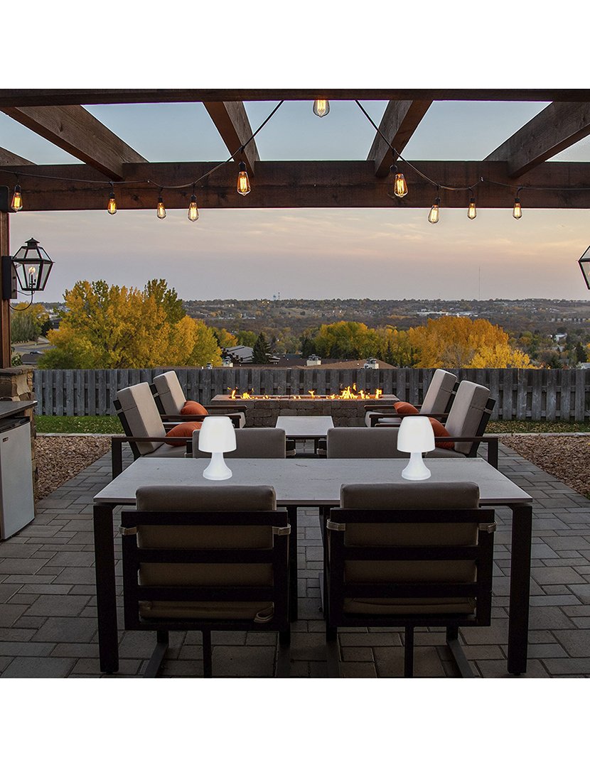 Conjunto de 2 Candeeiros LED Sem Fios Branco