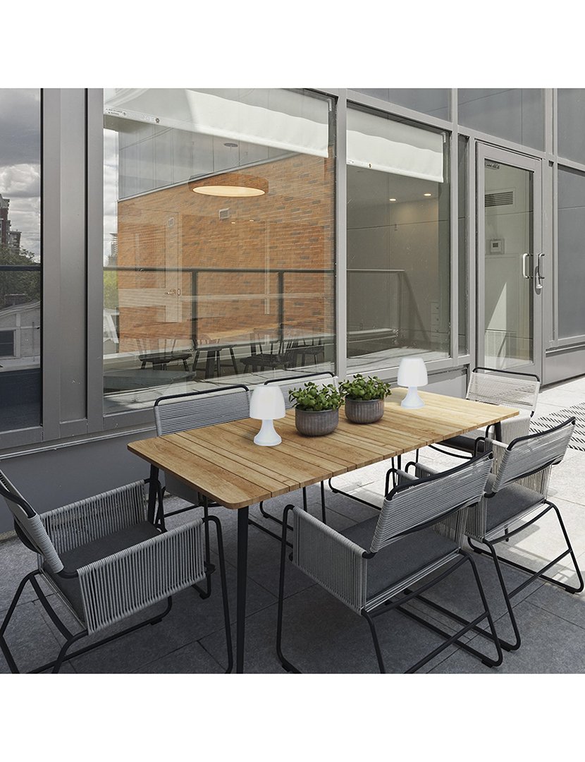 Conjunto de 2 Candeeiros LED Sem Fios Branco