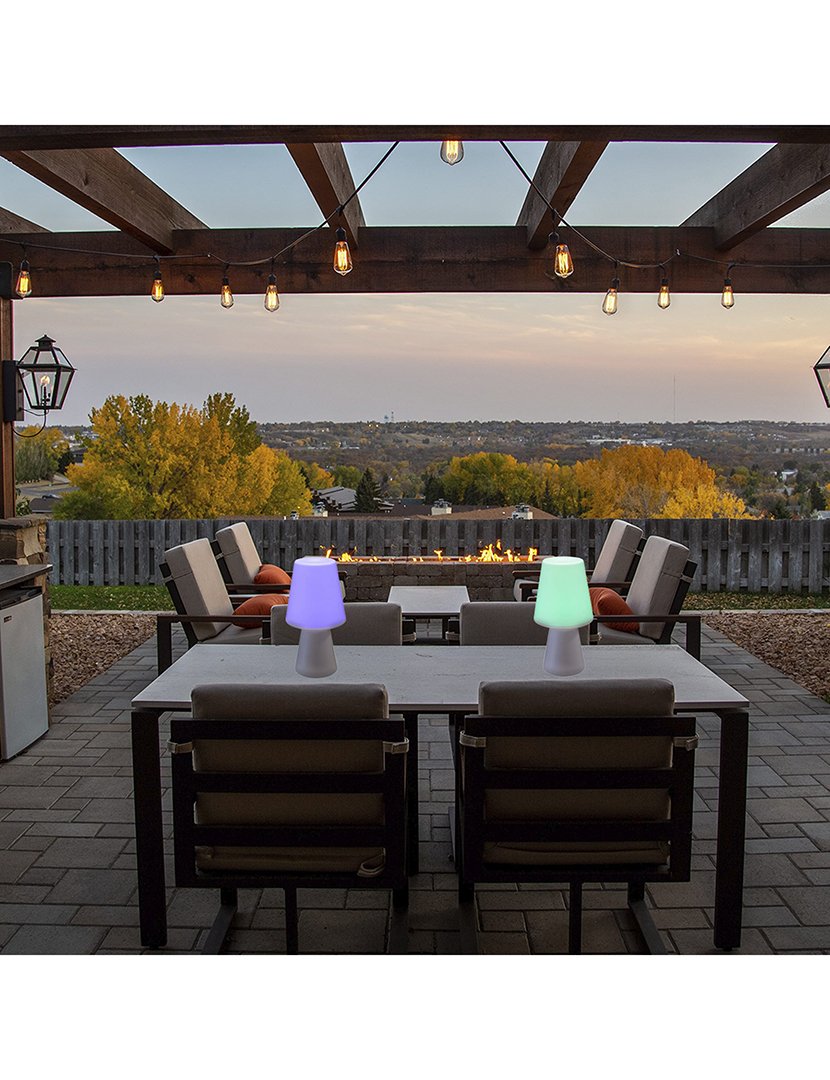 Conjunto de 2 Candeeiros LED Sem Fios para Exterior