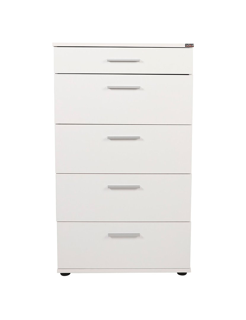 Cómoda de 5 Gavetas Branco