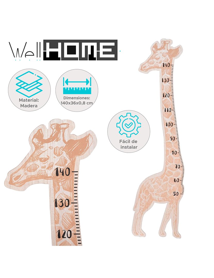 Girafa Medidor de Altura 140cm