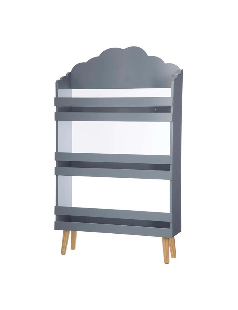 Estante Infantil com 3 Prateleiras Cinzento