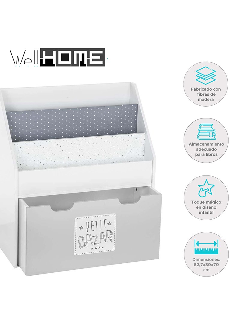 Arrumação Infantil Cinzento