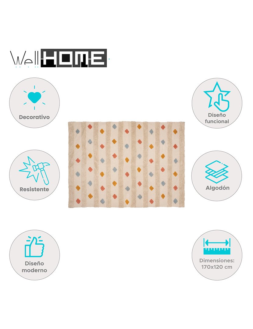 Tapete Harlequin Multicolorido