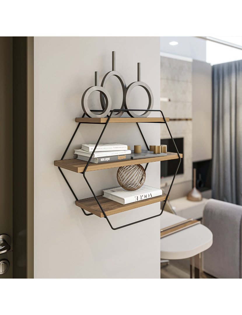 Estante de Parede Atlantic Pino