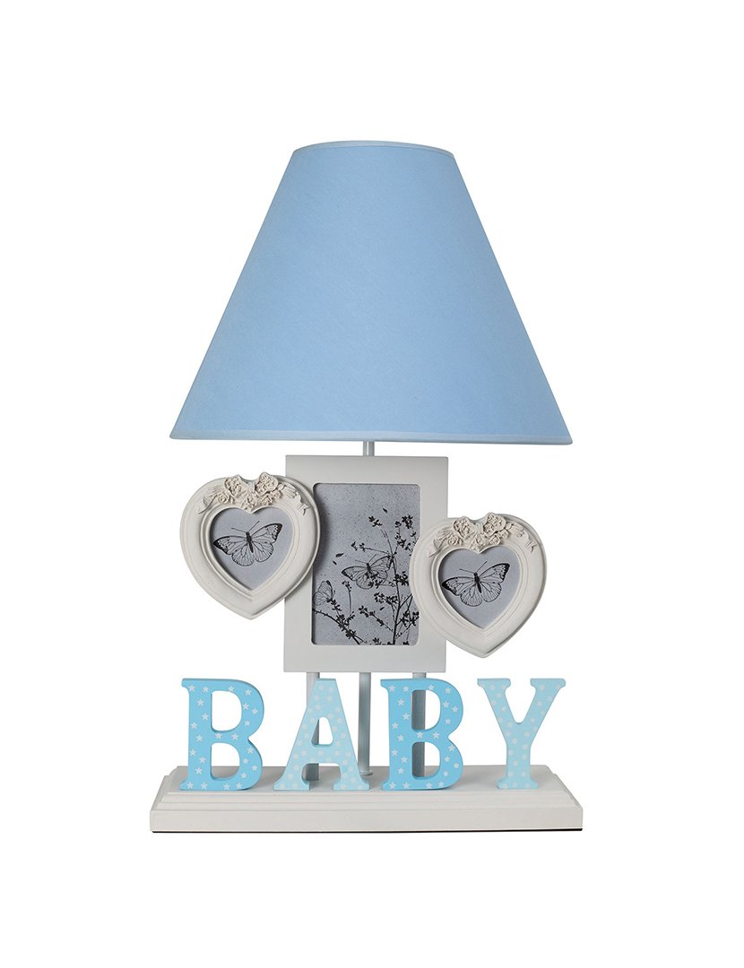 Candeeiro de Mesa Volga "Baby" com Molduras Azul