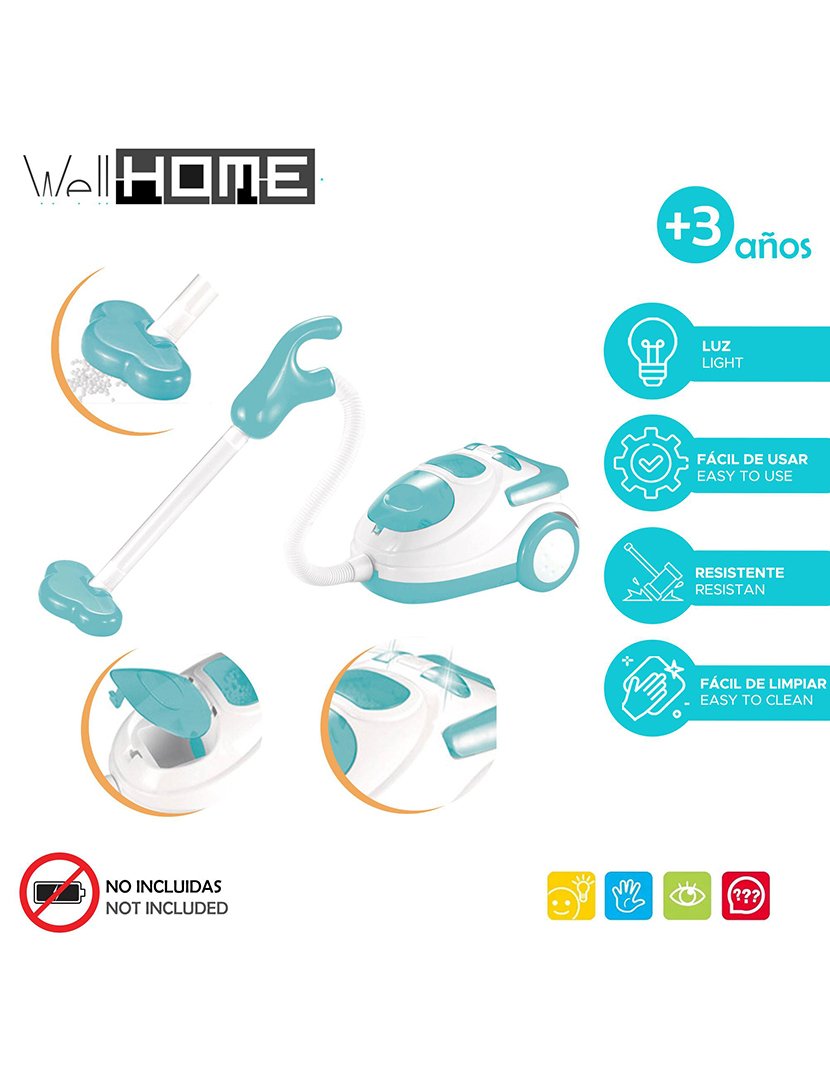 Brinquedo Aspirador com Luz e Som