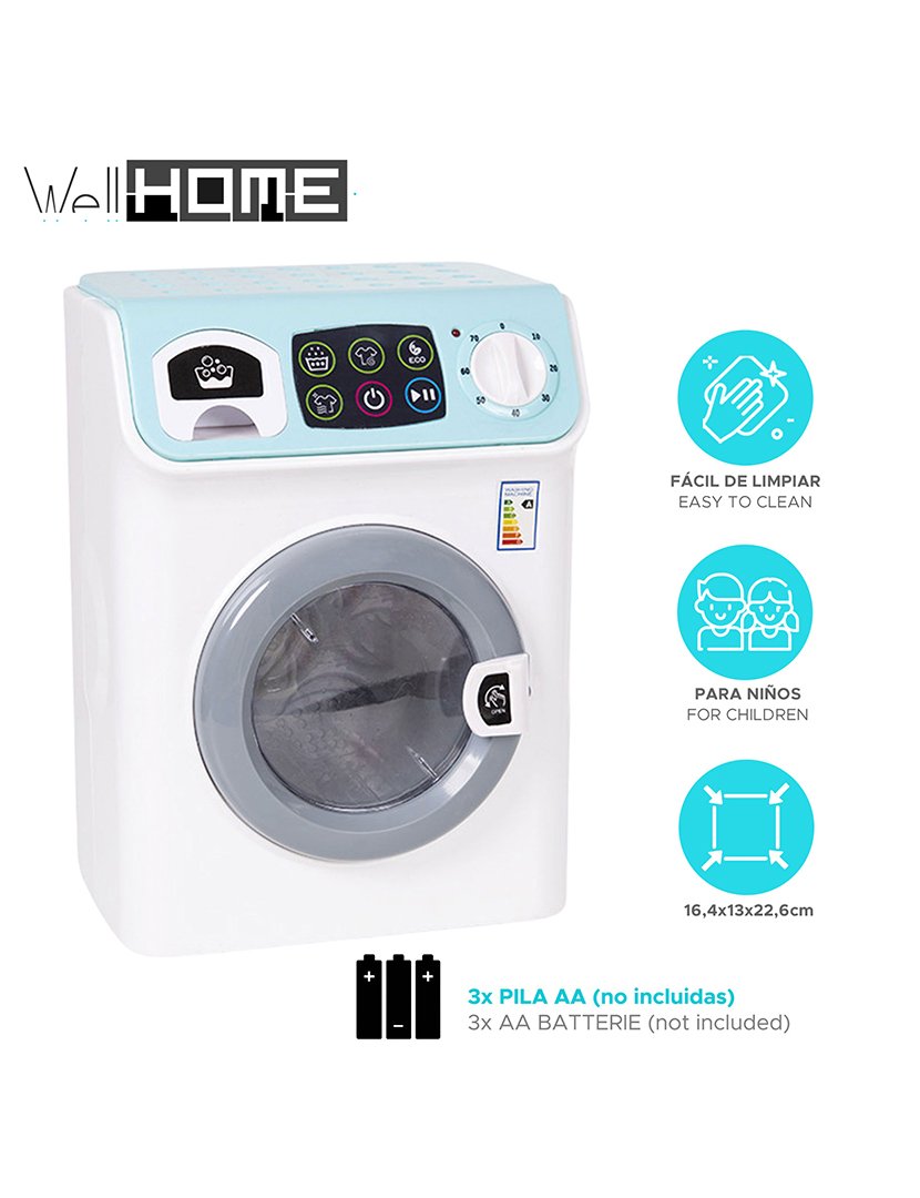 Brinquedo Máquina de Lavar roupa com Luz e Som