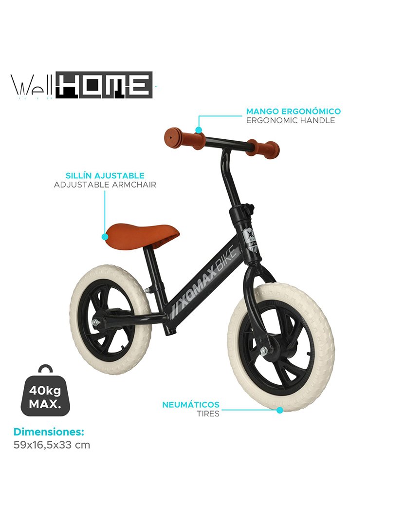 Bicicleta Infantil 12'' Preto