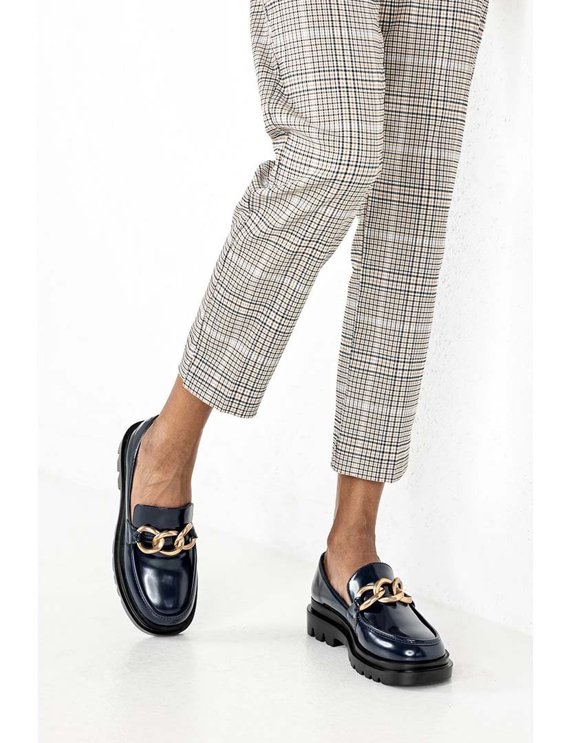 Mocassins Senhora Azul Escuro