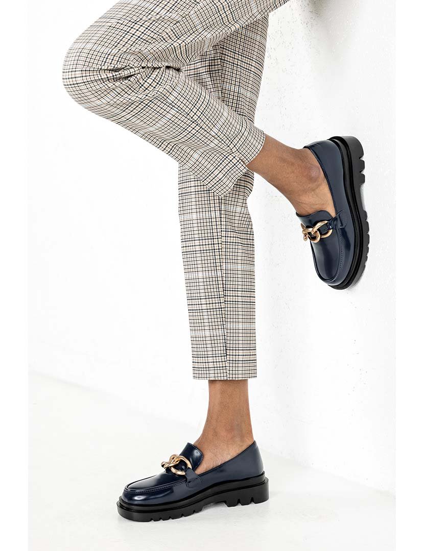 Mocassins Senhora Azul Escuro